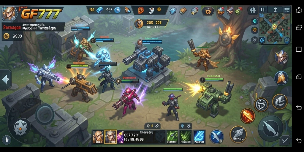 Tampilan gameplay GF777 yang intens dan penuh strategi.