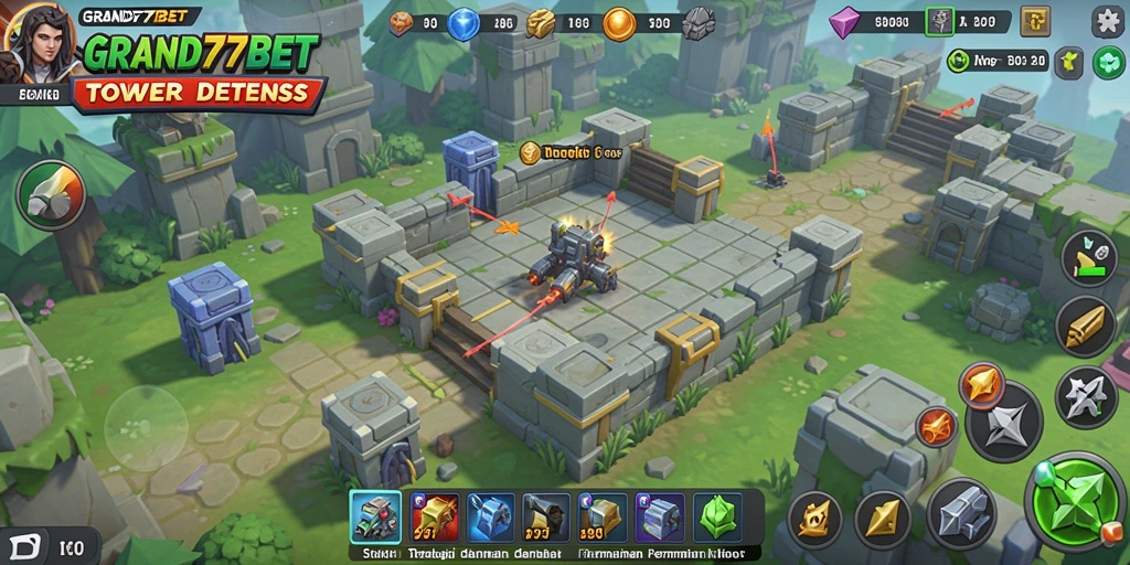 Gameplay GRAND77BET menampilkan strategi defensif menakjubkan.