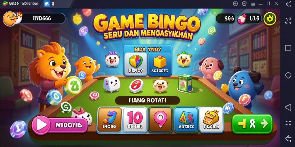 Tampilan seru gameplay Bingo IND666 yang memikat.